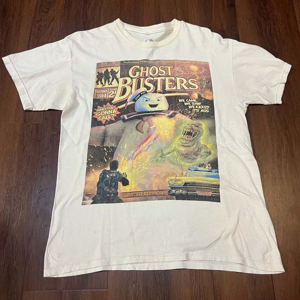 Ghostbusters Comic Book Cover Graphic T-Shirt Size Medium